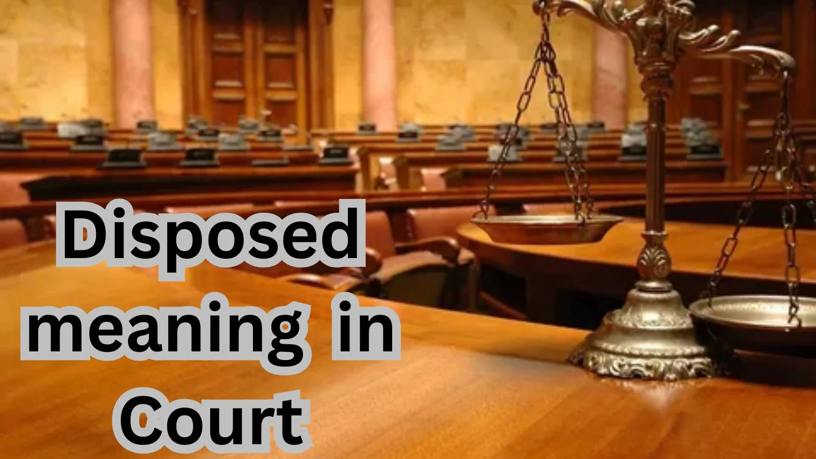 disposed meaning in court