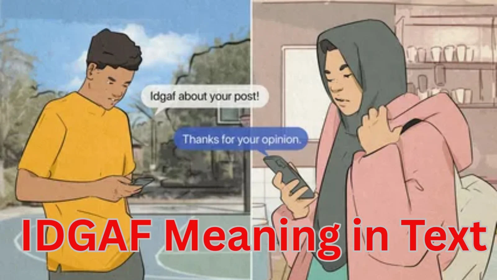 idgaf meaning in text