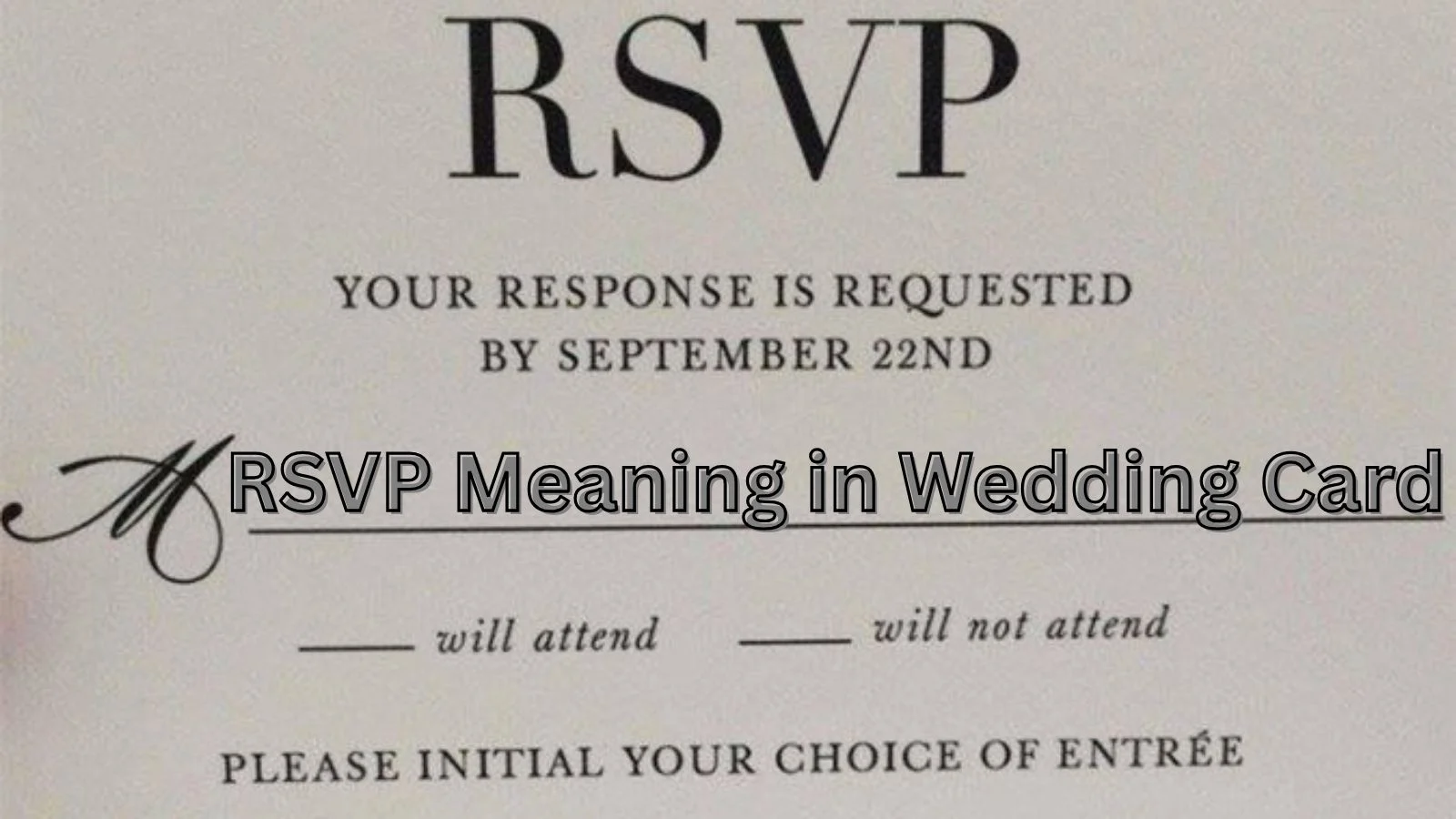 rsvp meaning in wedding card
