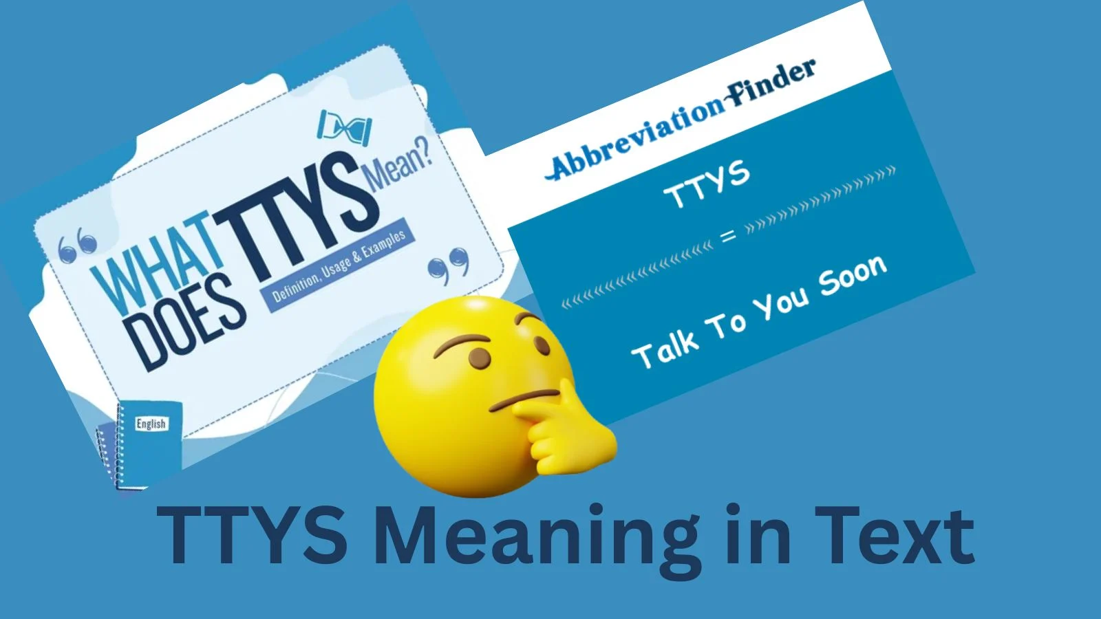 ttys meaning in text