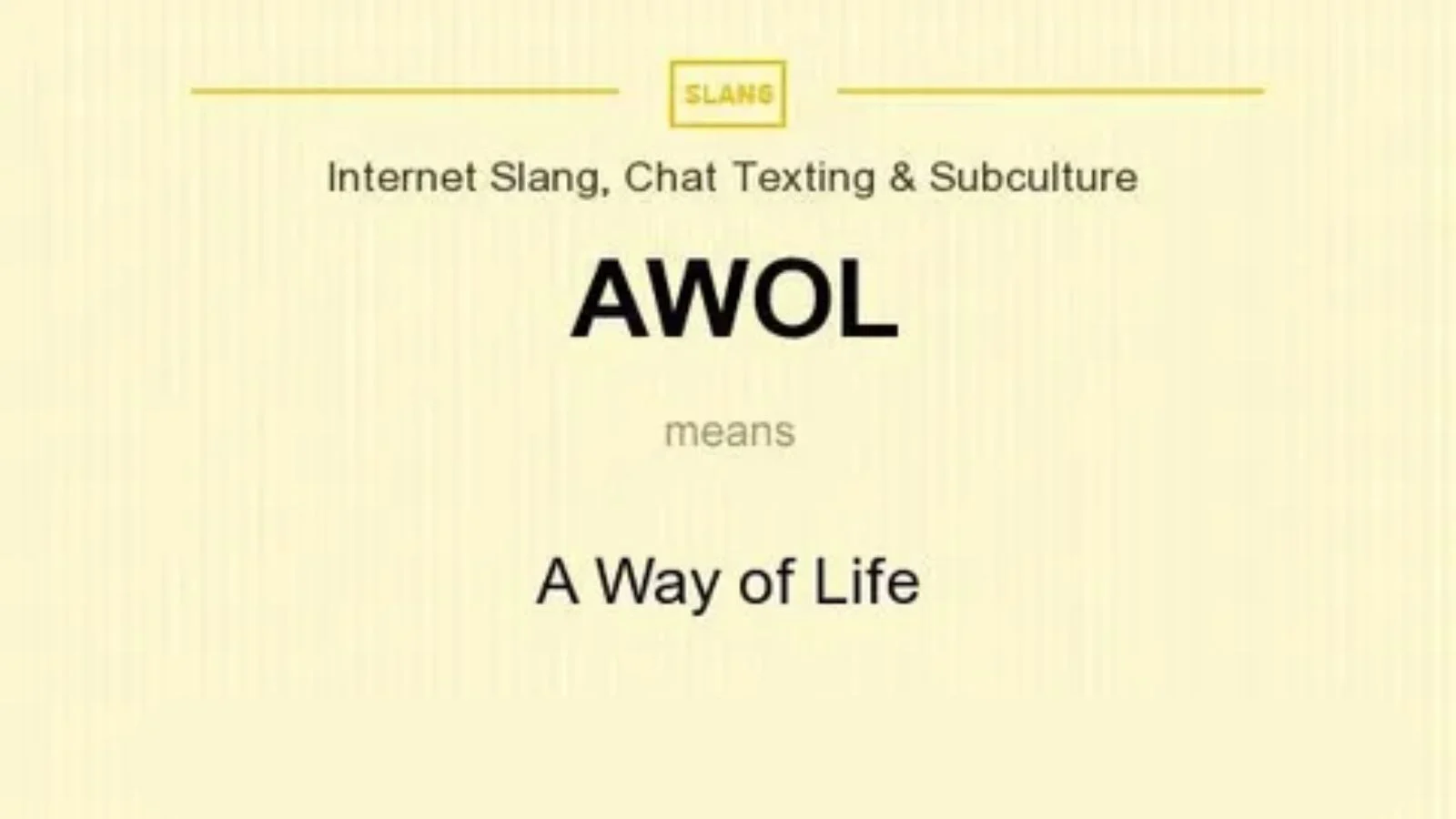 awol meaning