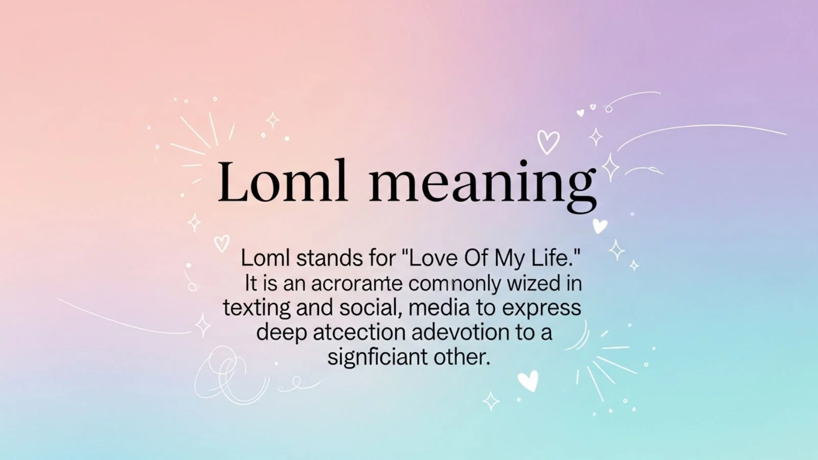 loml meaning