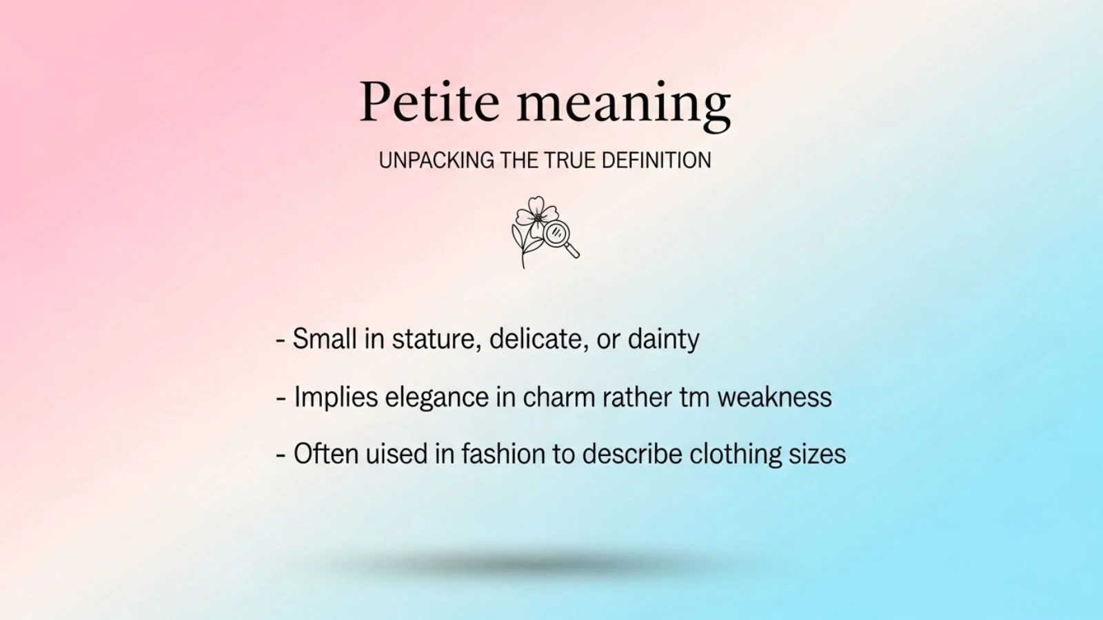petite meaning