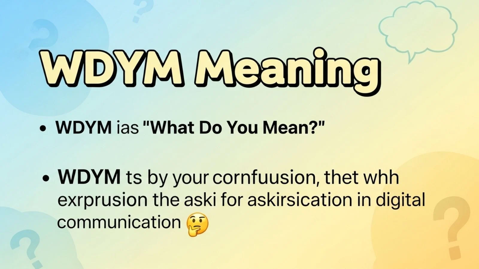 wdym meaning