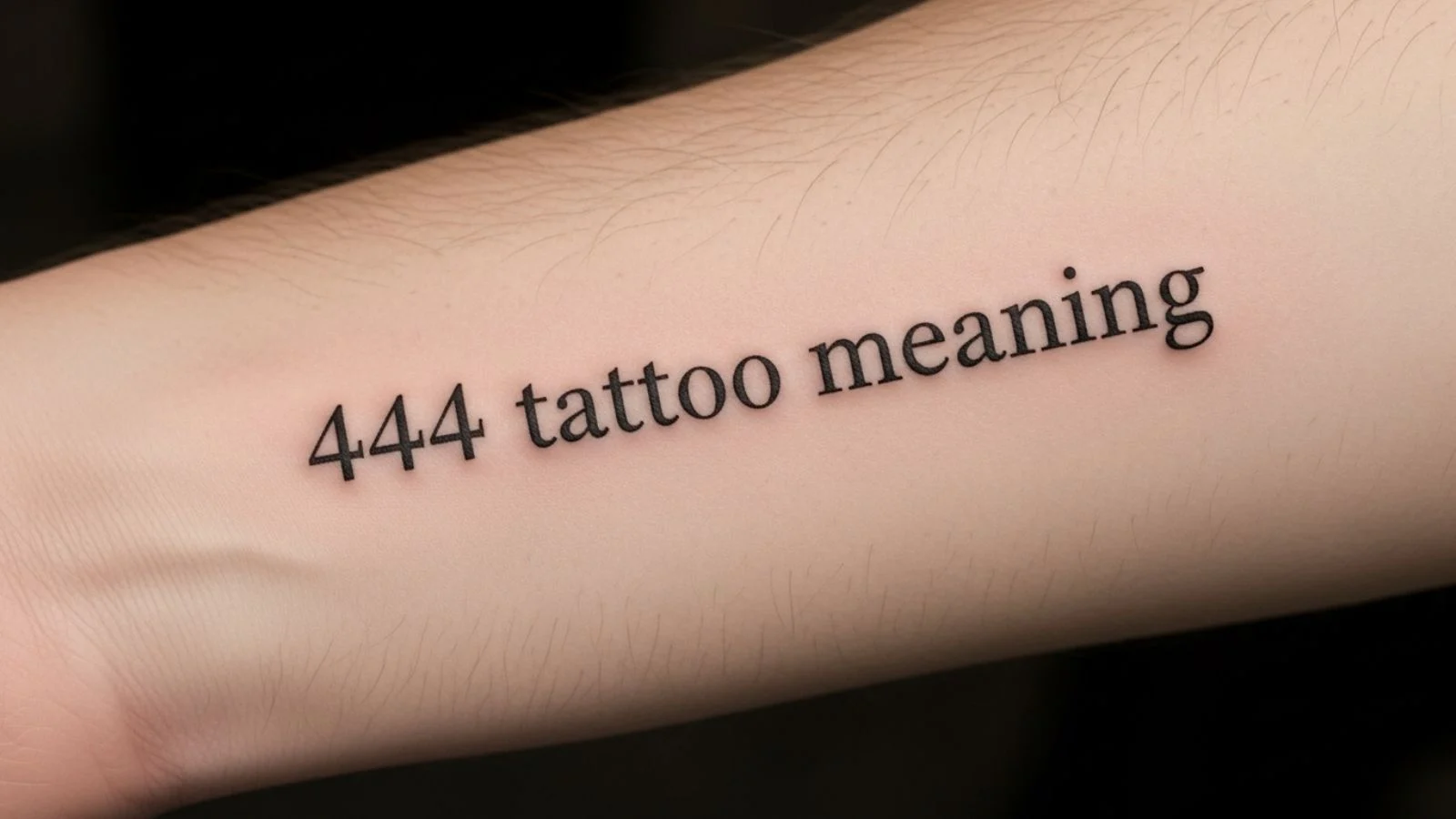 444 tattoo meaning