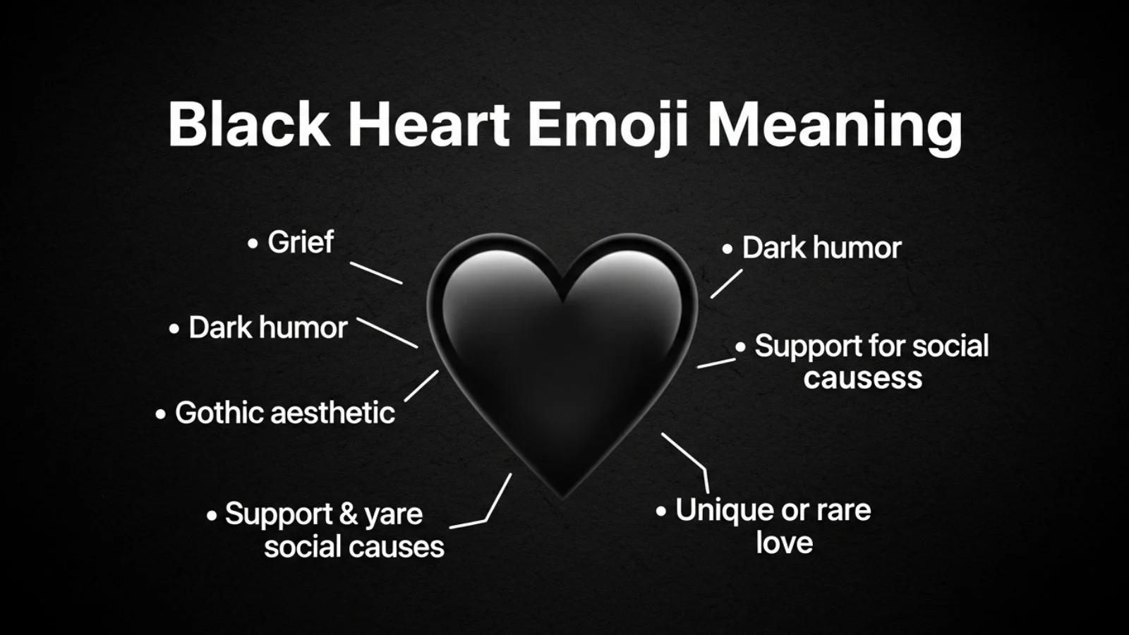 black heart emoji meaning