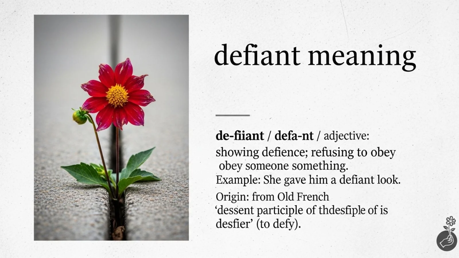 defiant meaning