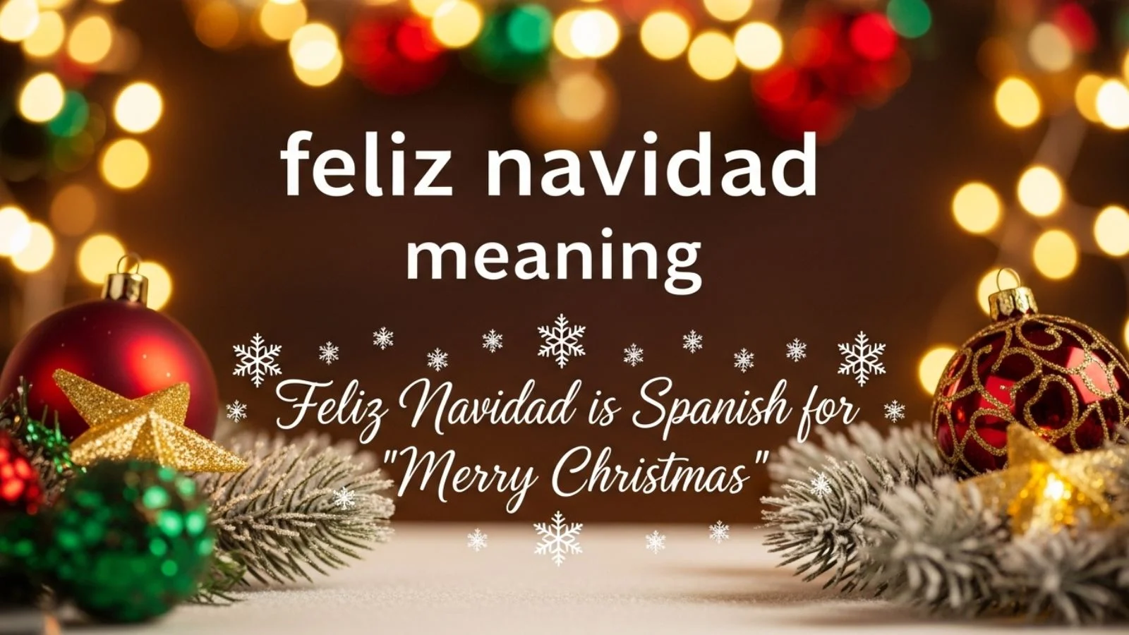 feliz navidad meaning