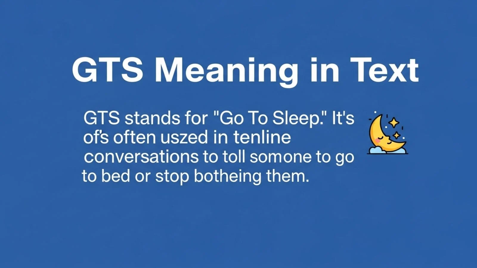 gts meaning in text