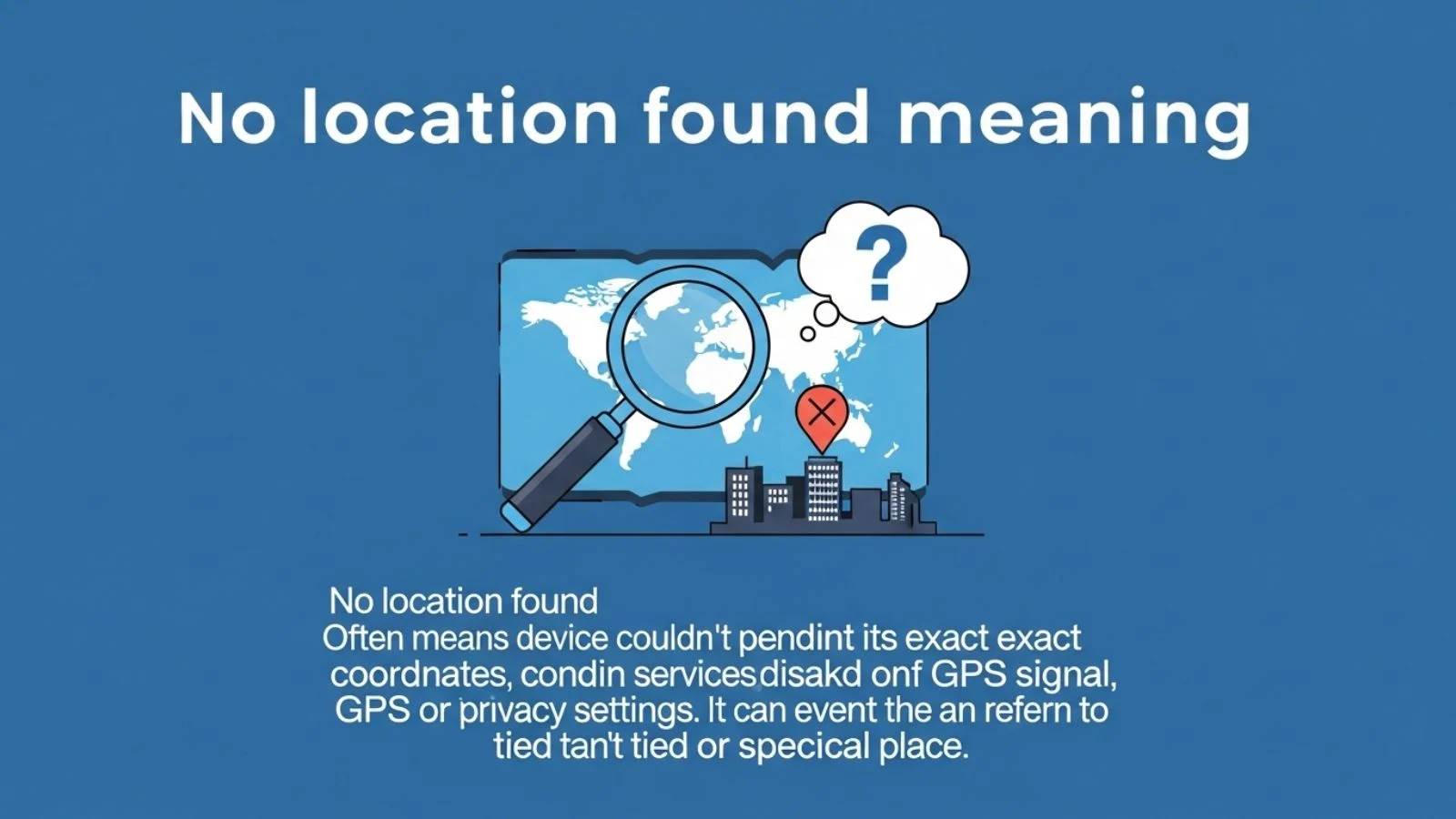 no location found meaning