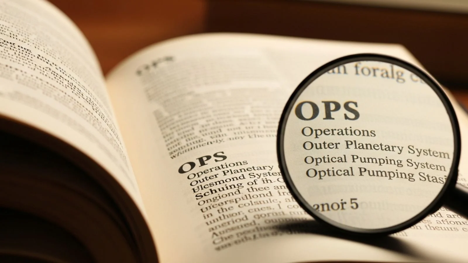 ops meaning