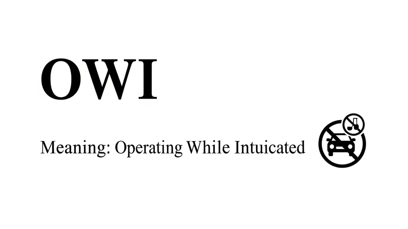 owi meaning