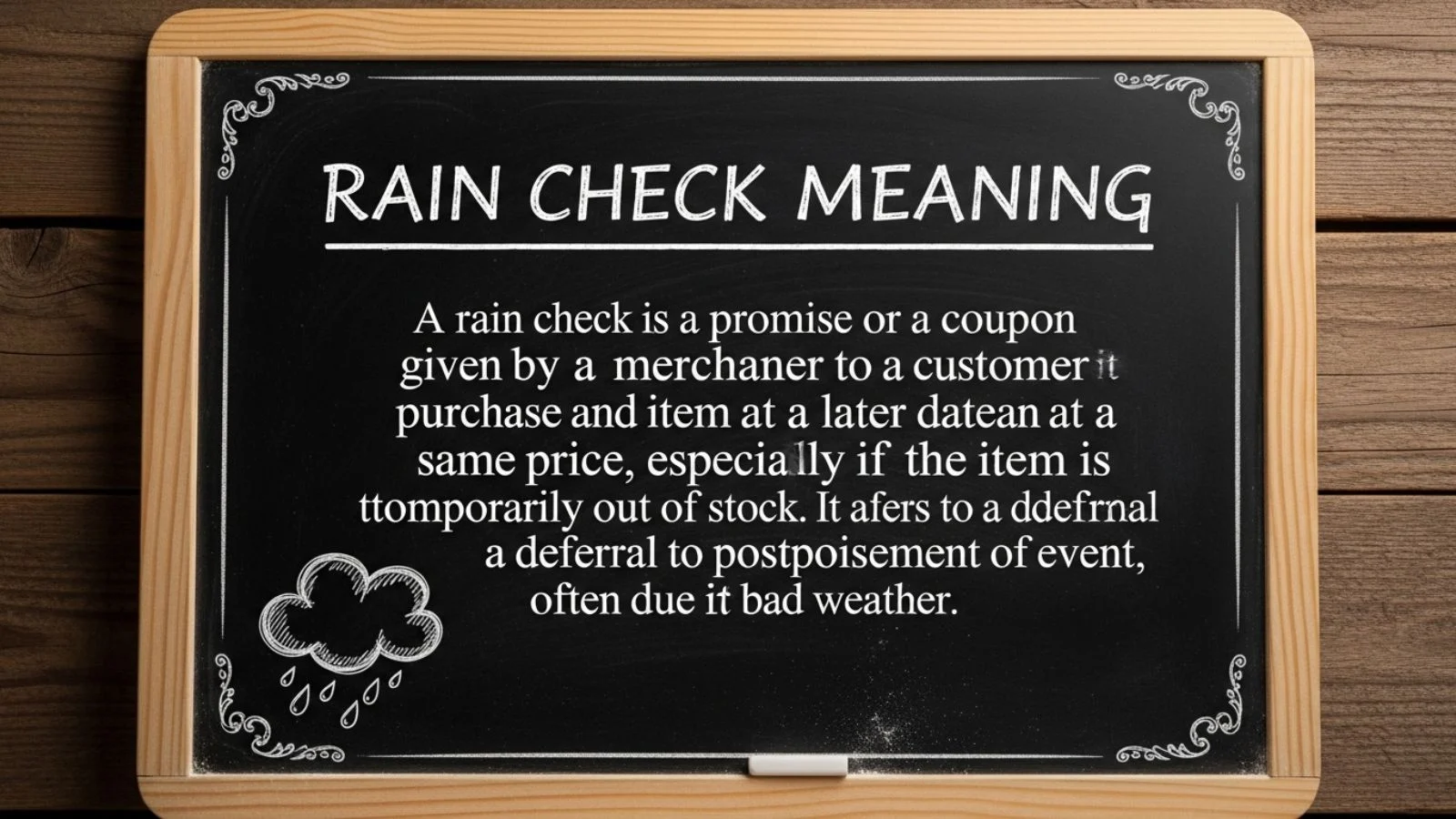 Rain Check Meaning: Simple Definition, Origin, Examples, and Correct Usage (2026 Guide)