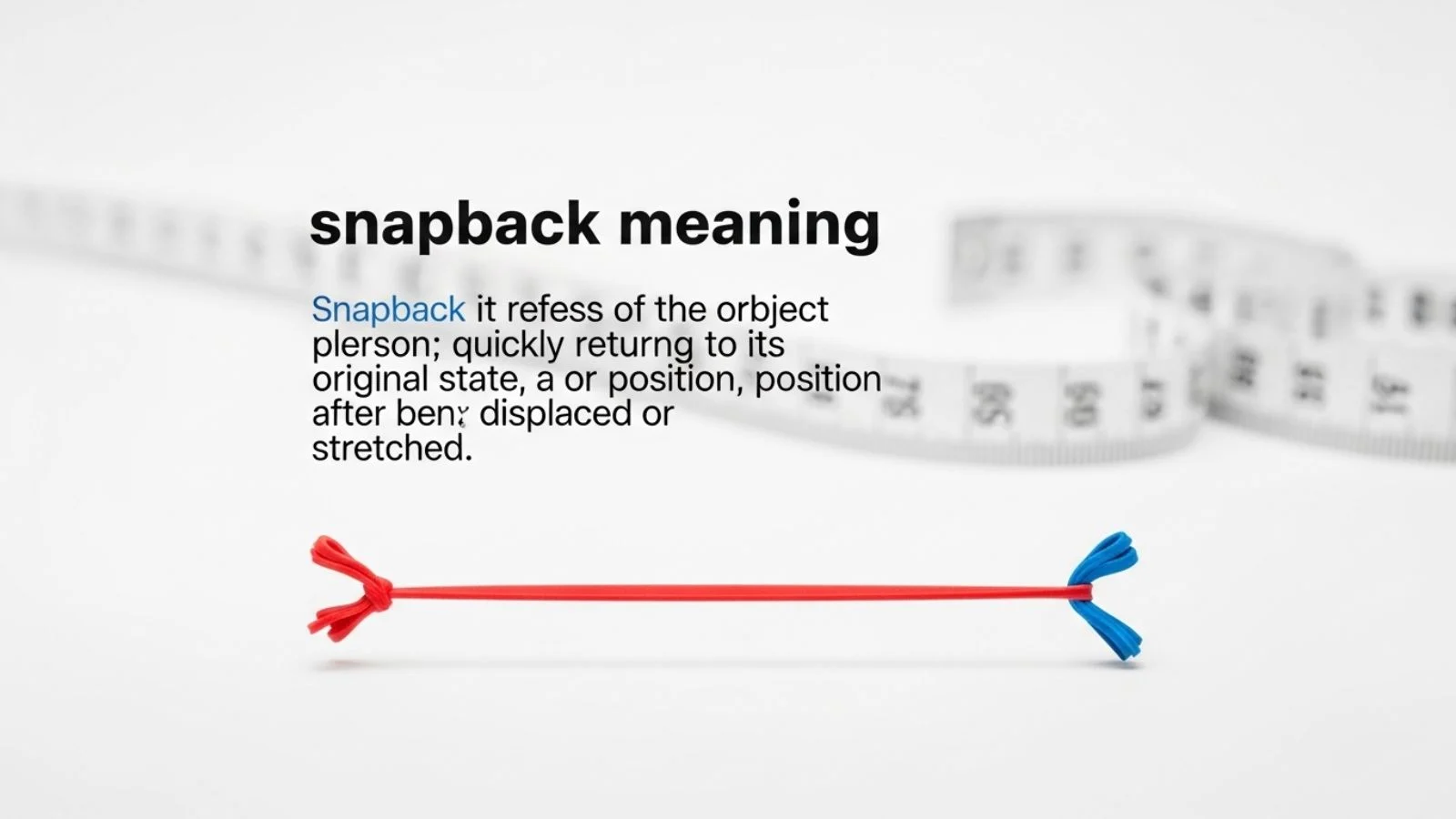 snapback meaning
