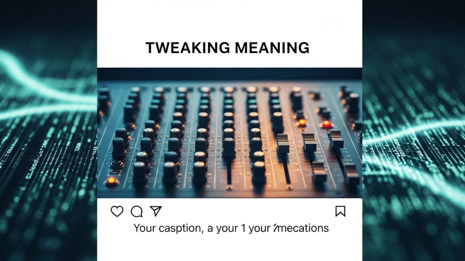 tweaking meaning