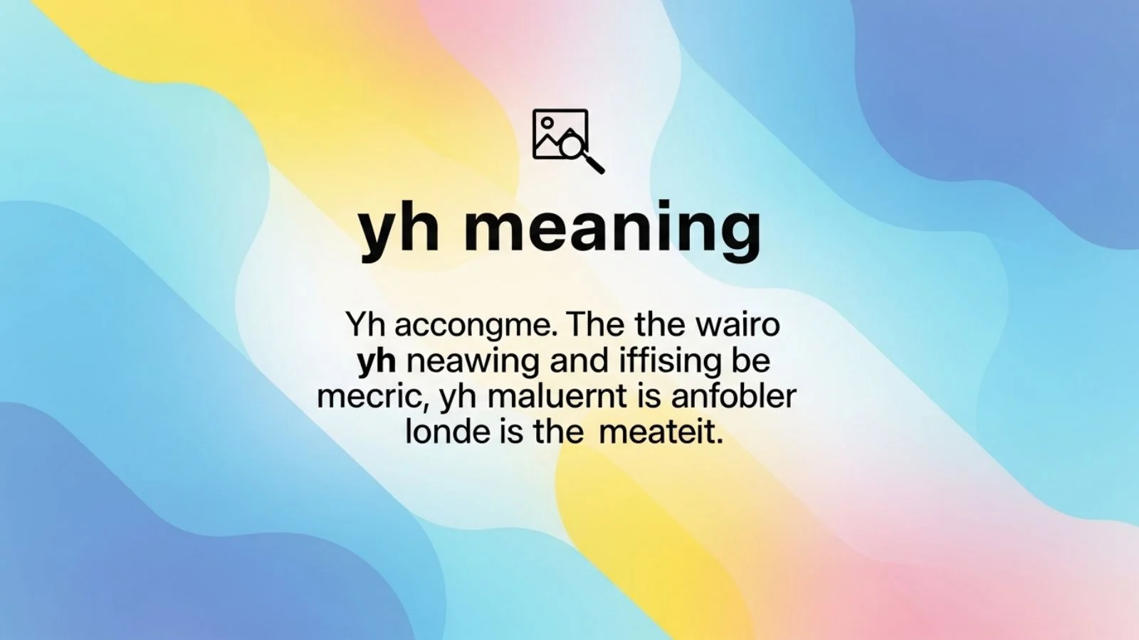 yh meaning