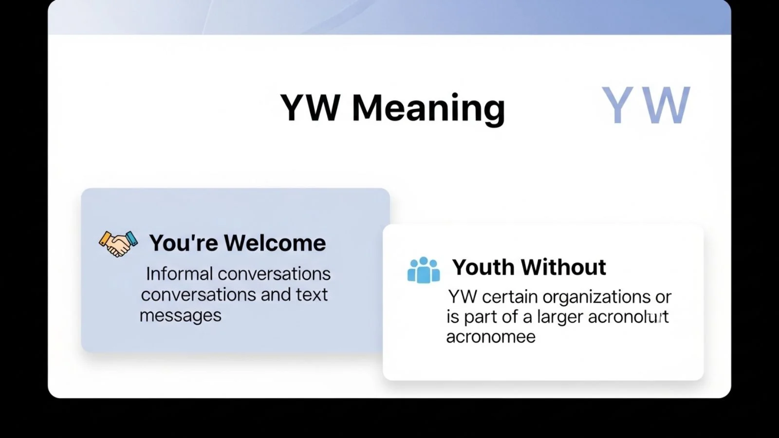 yw meaning